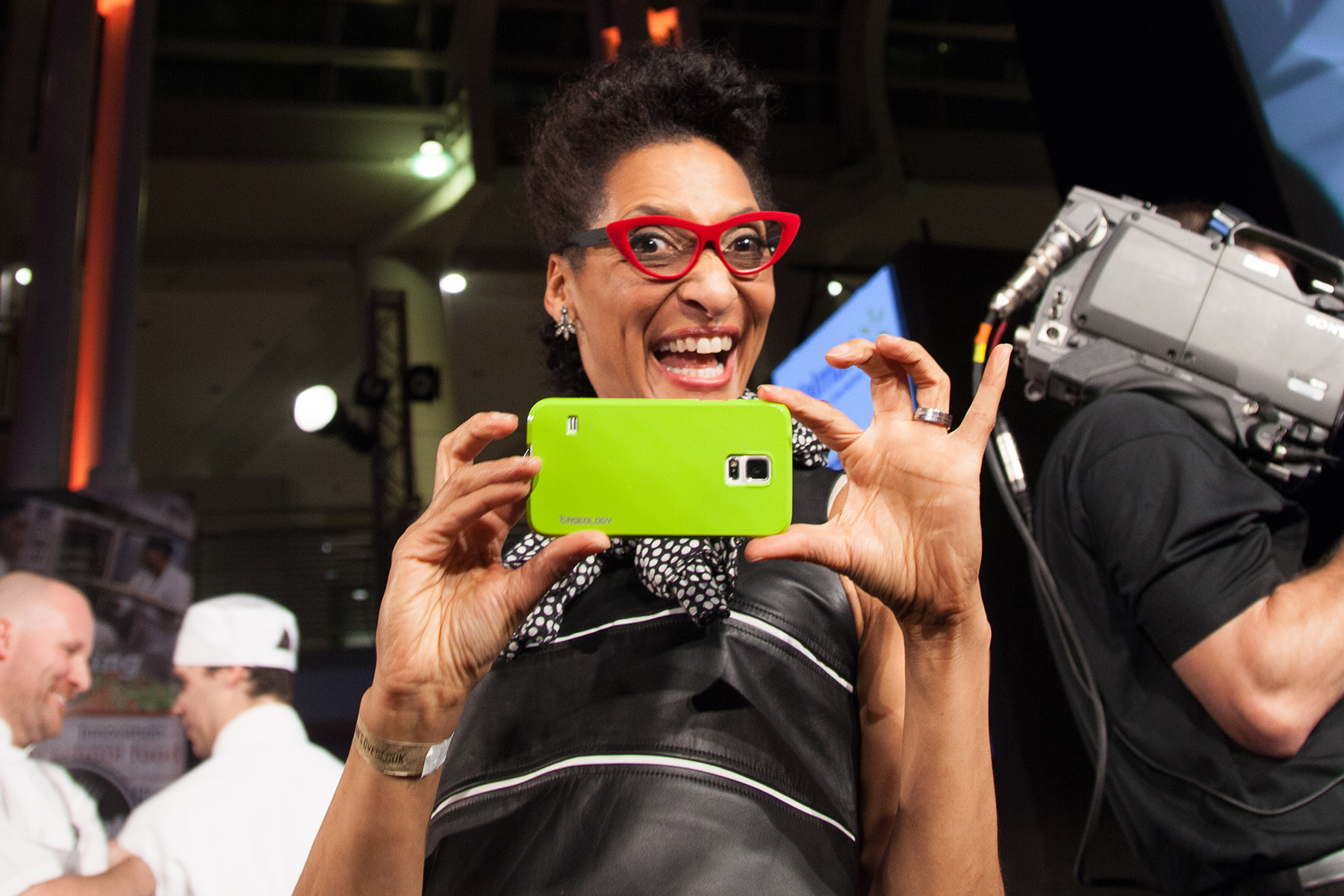 Carla Hall at 2014 Capital Food Fight at the Ronald Regan Building and International Trade Center photo by Jay Snap | DC Food Photographer